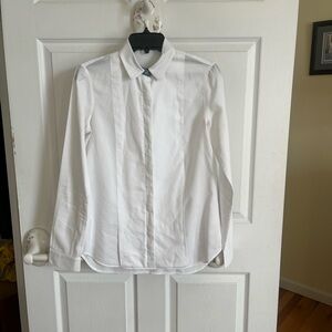 The row white button down shirt size 6